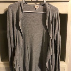 Gray cardigan